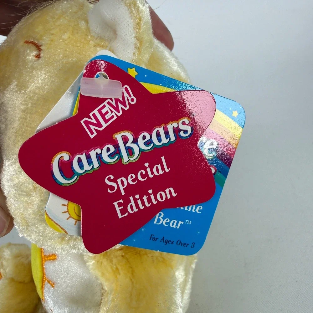 Care Bears Funshine Bear Plush Special Edition Charmers Series 7 2004 30560